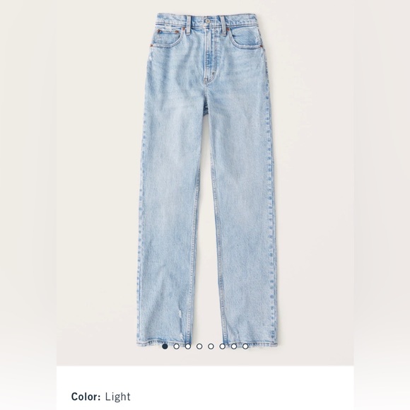 Abercrombie & Fitch Denim - A&F 90s straight ultra high rise size 24S